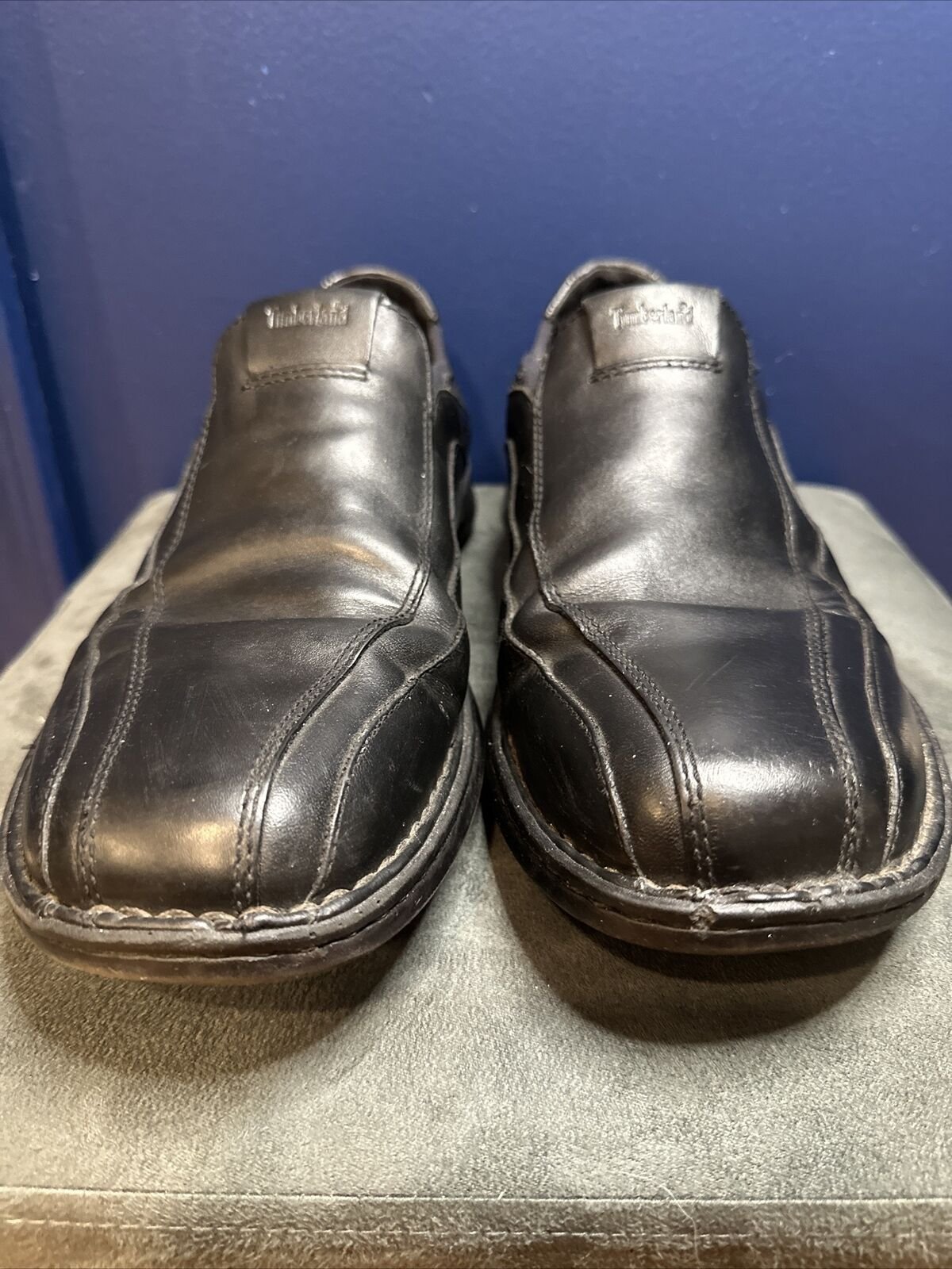 Timberland Slip On Shoes Mens Size 13M Black Leather Casual Lightweight GSR
