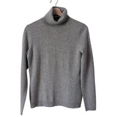 C By Bloomingdale's Cashmere Sweater Womens Top Medium Turtleneck Gray Old Money