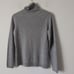 C By Bloomingdale's Cashmere Sweater Womens Top Medium Turtleneck Gray Old Money