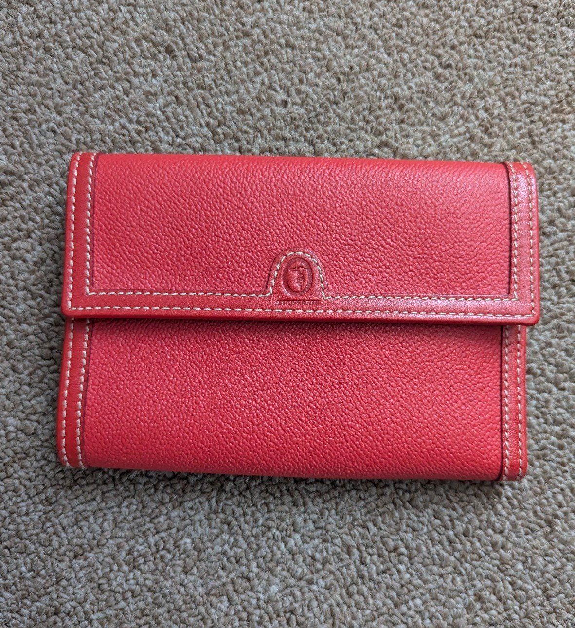 Trussardi Women's Leather Wallet Red