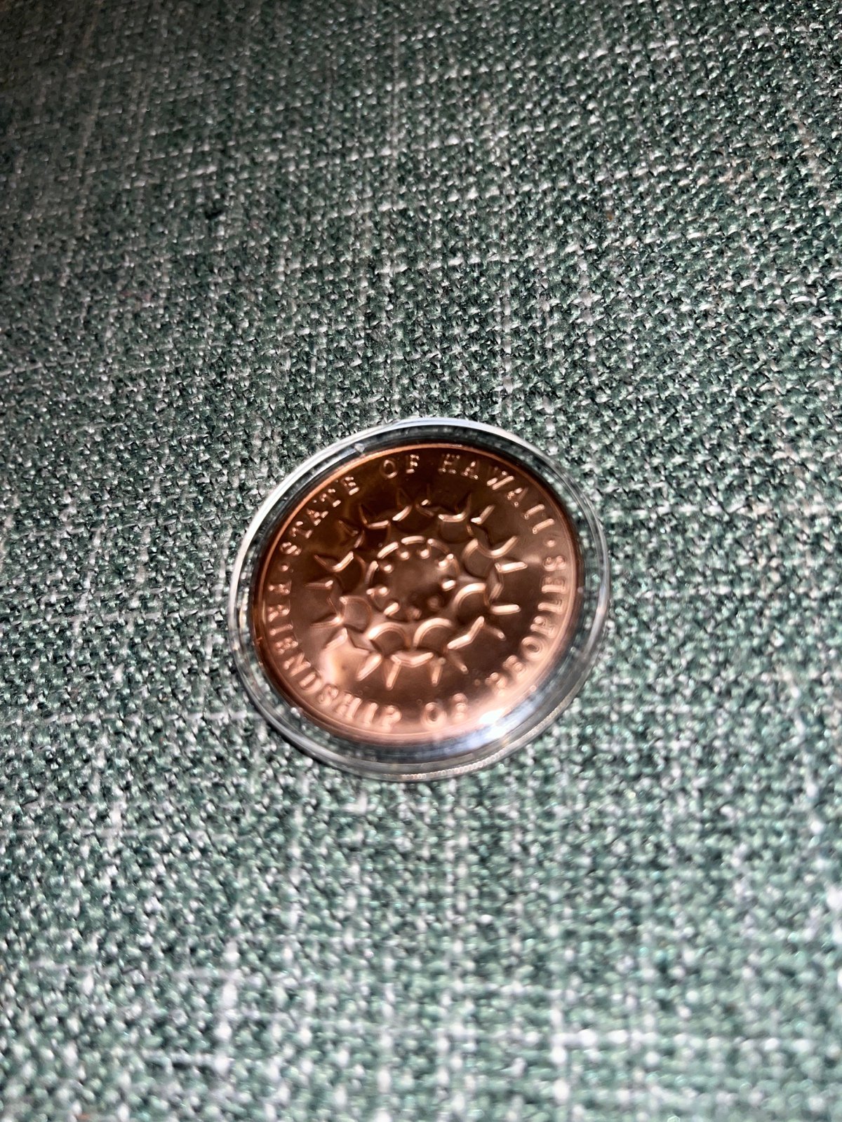 STATE OF HAWAII FRIENDSHIP OF PEOPLES - OUR FOUNDING FATHERS COIN TOKEN MEDAL