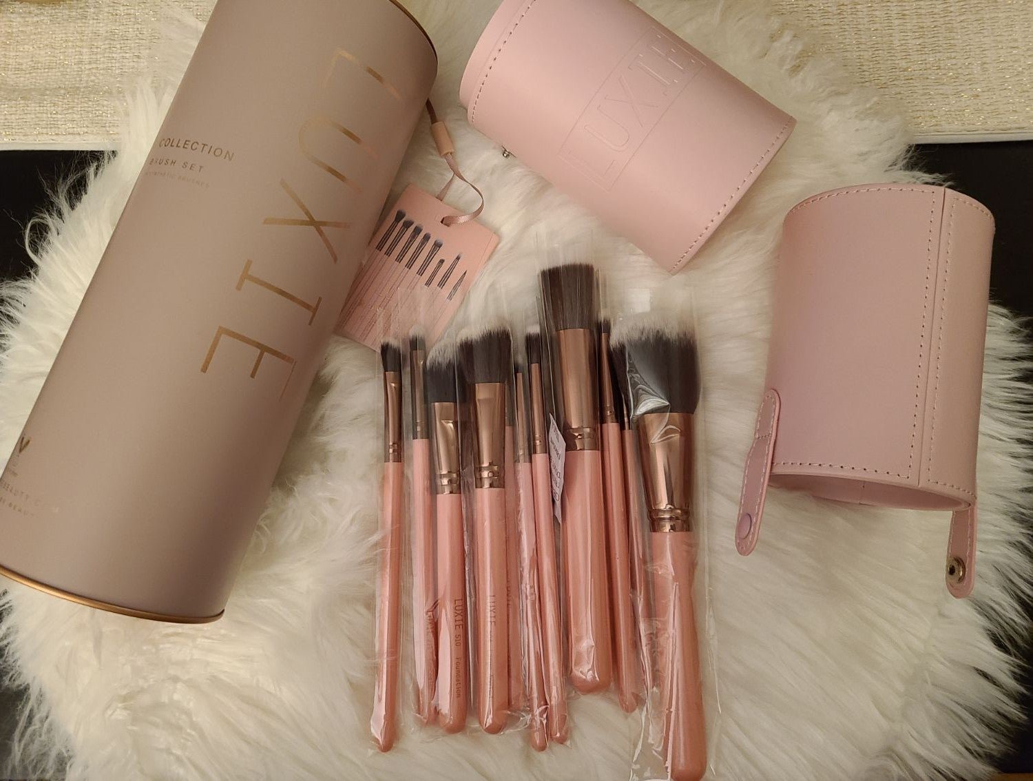 Luxie Signature Rose Gold Brush Set