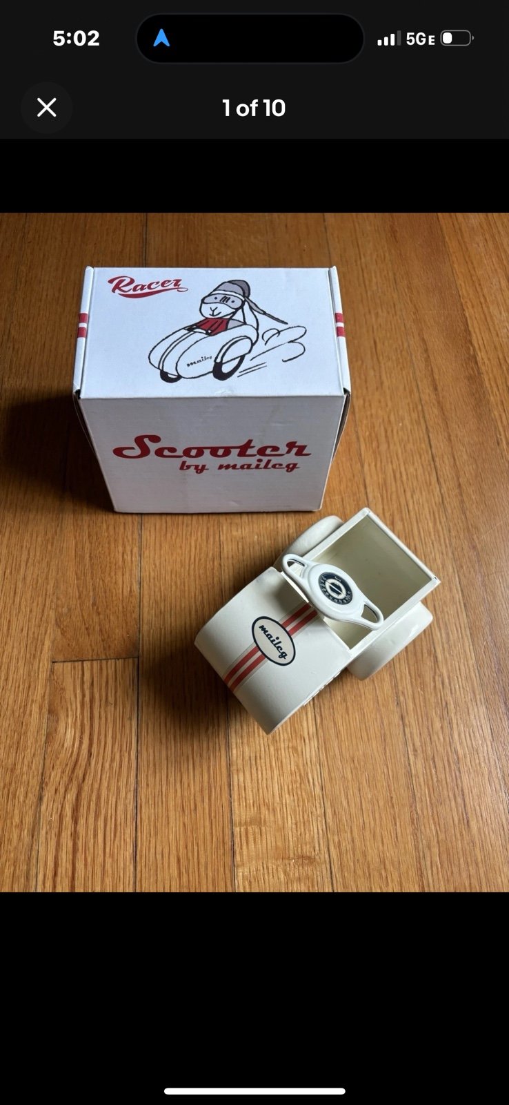 Retired Maileg single Scooter new in box