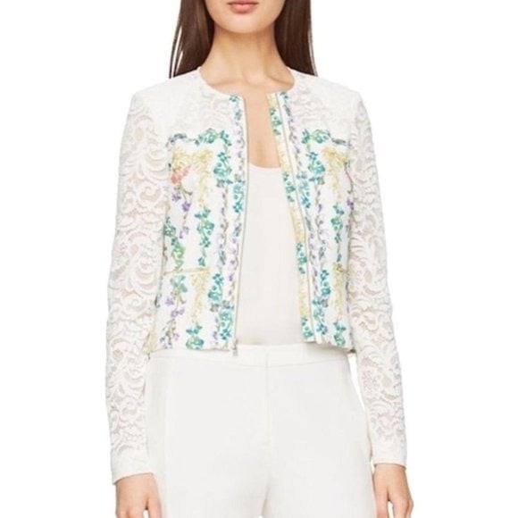 NEW BCBGMaxAzria Floral Lace Jacket Large