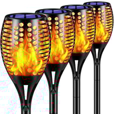 Solar LED Flame Lamp Lawn Flame Flickering Torch Light Outdoor Fire Lights Garde
