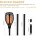 Solar LED Flame Lamp Lawn Flame Flickering Torch Light Outdoor Fire Lights Garde