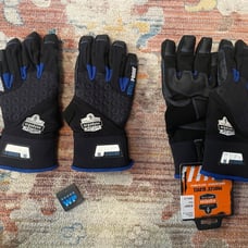 Ergodyne Proflex Gloves Waterproof & Thermal Insulated Touchscreen - 2 Pairs