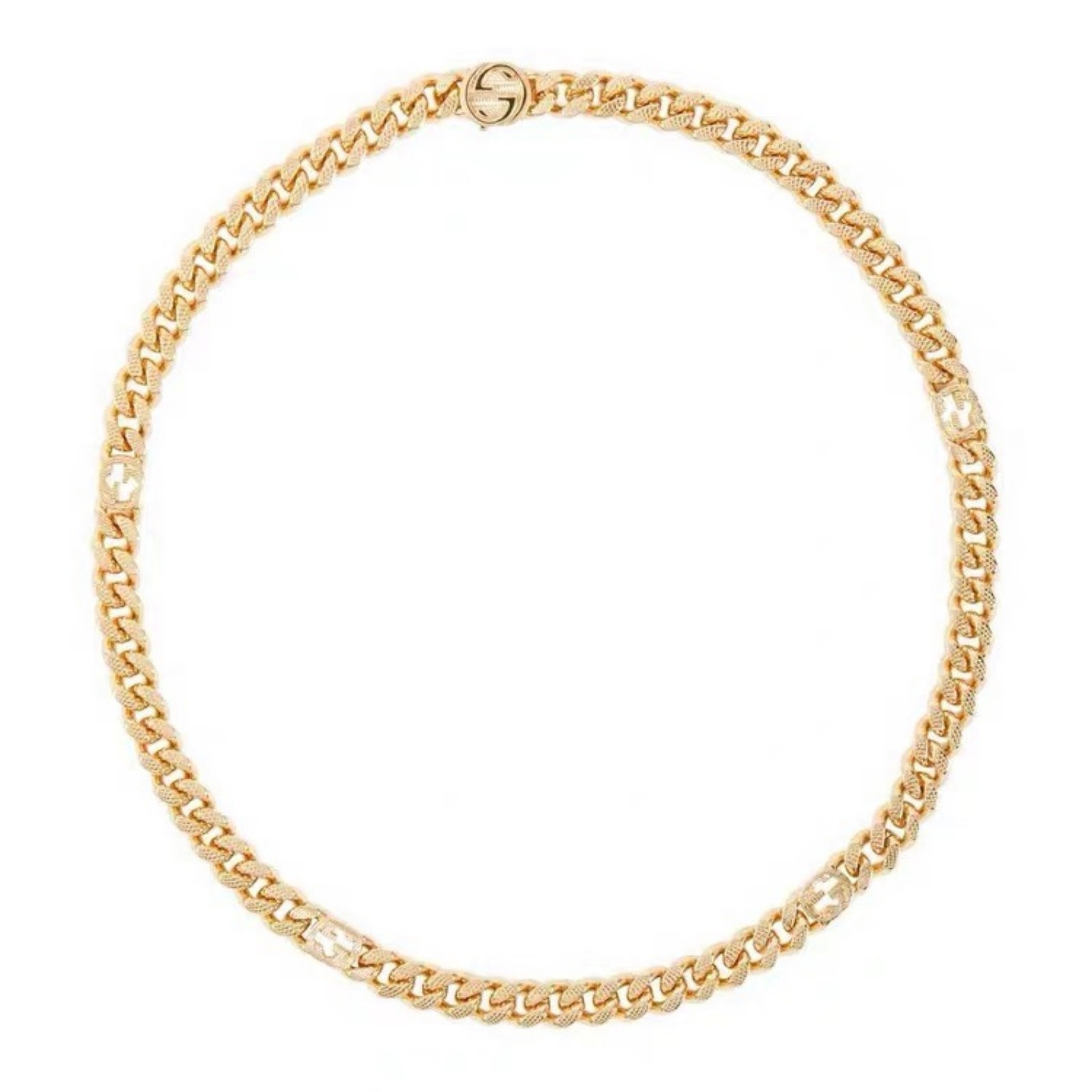 Gold plated brass chain necklace Gold plated brass chain necklace