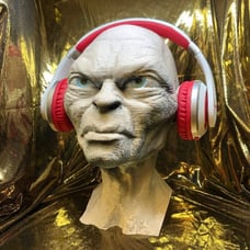 Gollum Headphone Stand! LOTR Headset Rack, like Sméagol/Hobbit/Elf/Troll/Orc/Ork