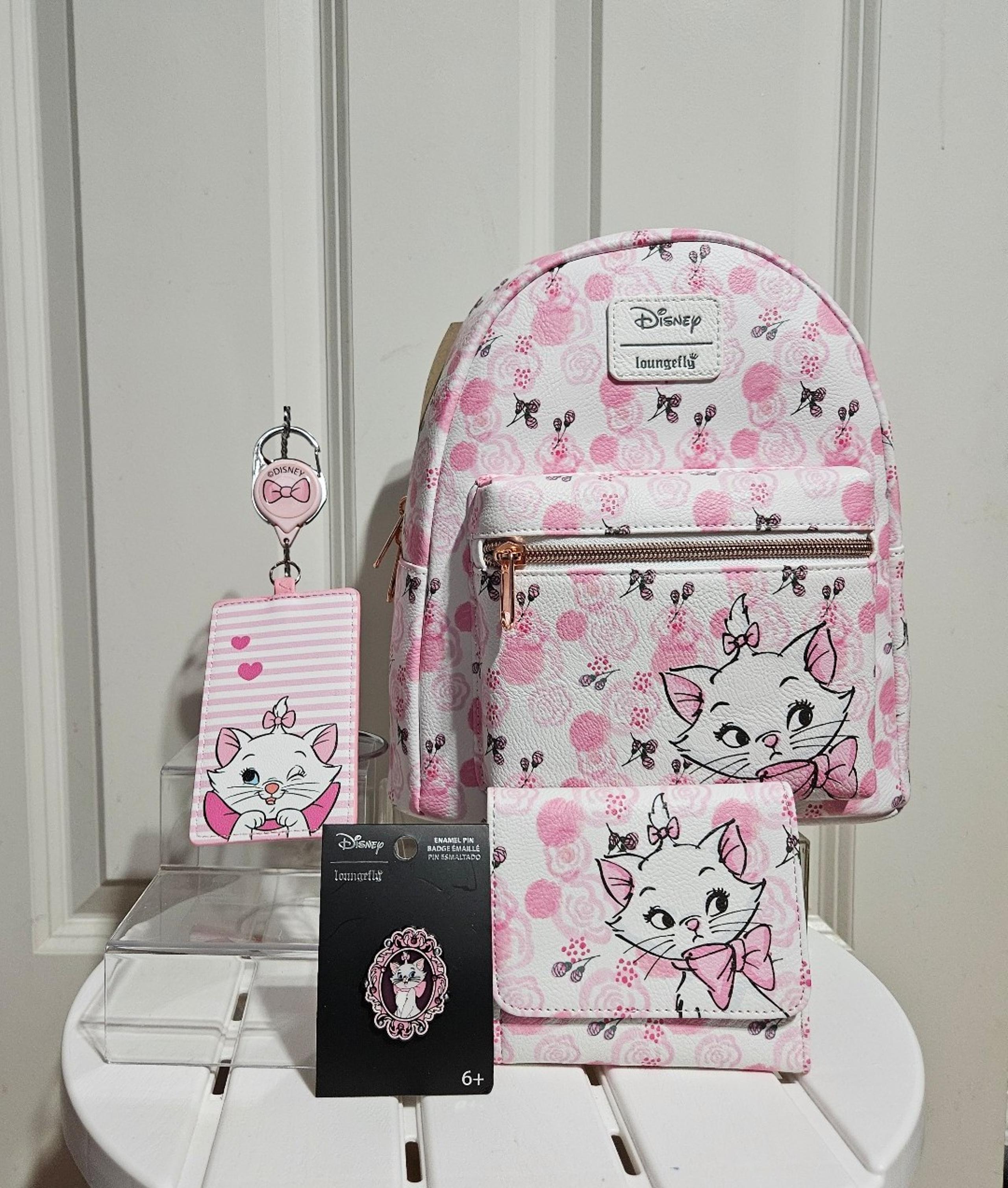Loungefly Disney The Aristocats Marie Rose Mini Backpack set A