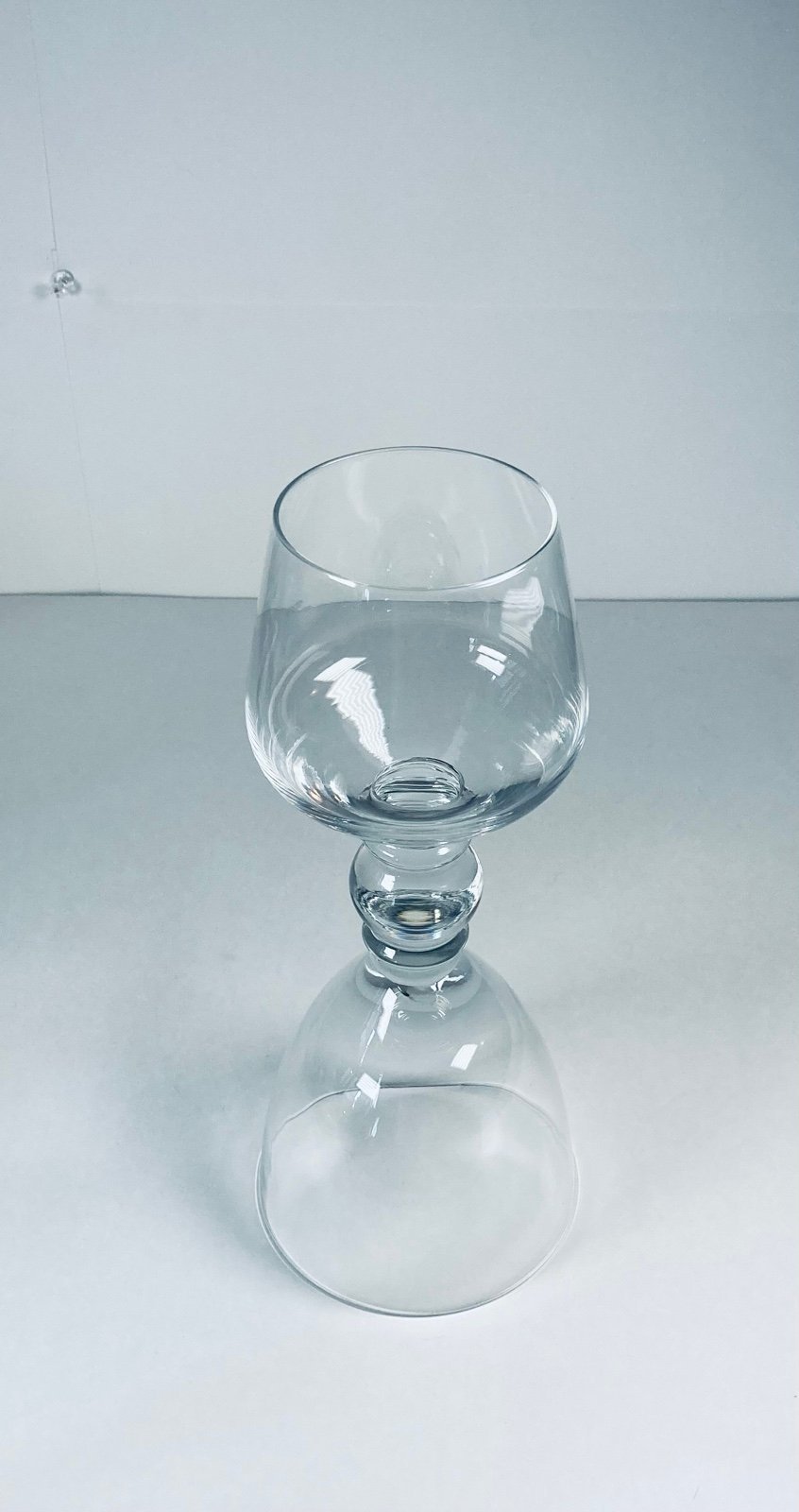Double - Ended Wine Glass Vintage Hand Blown - Unique & Rare