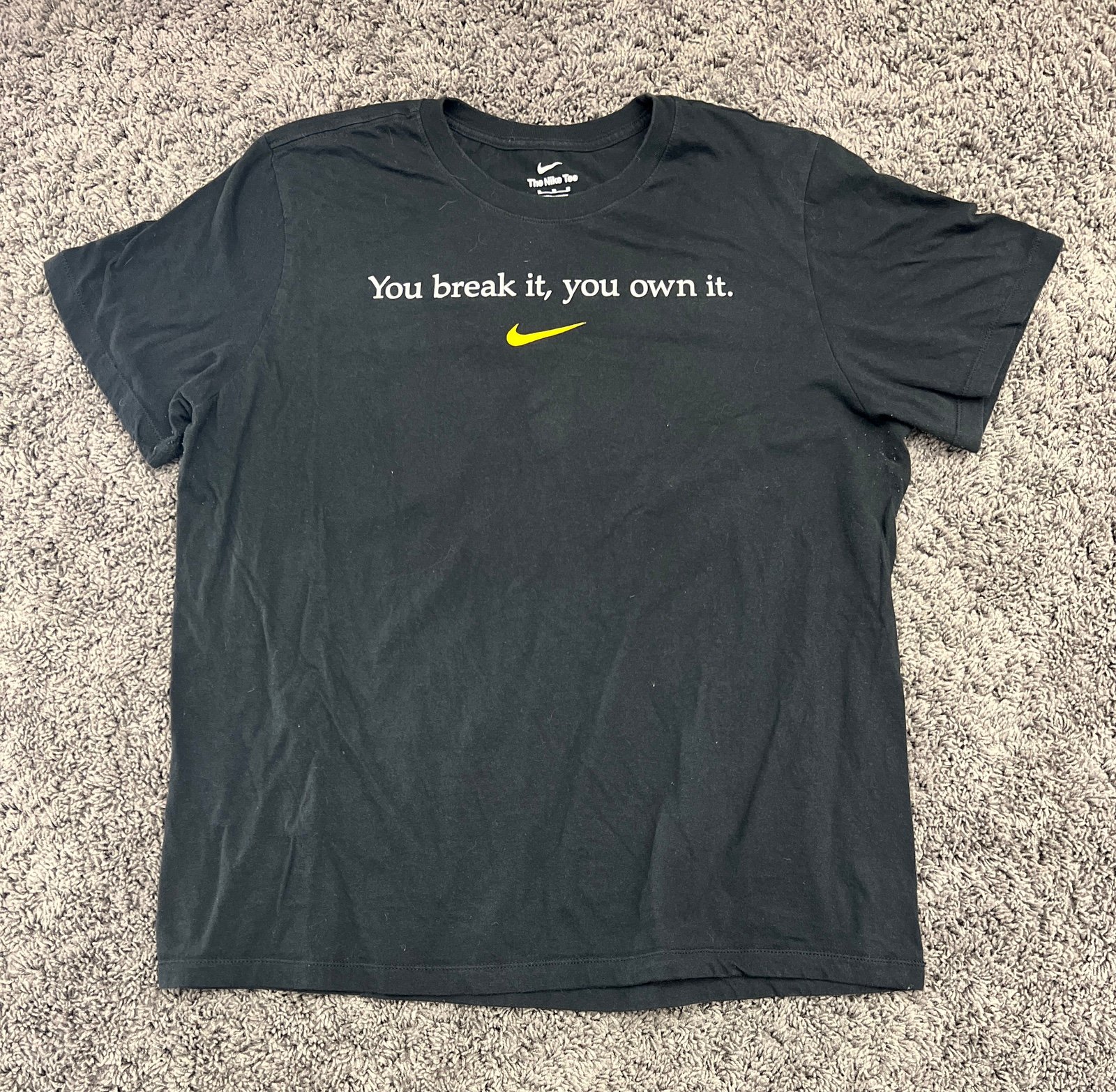 Nike Caitlin Clark Iowa Record You Break It You Own It T-shirt Adult Size XL EUC