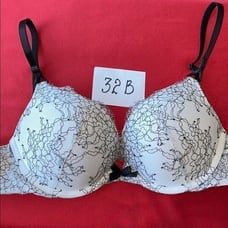 VS Dream Angels Bra 32B white/black BOMBSHELL