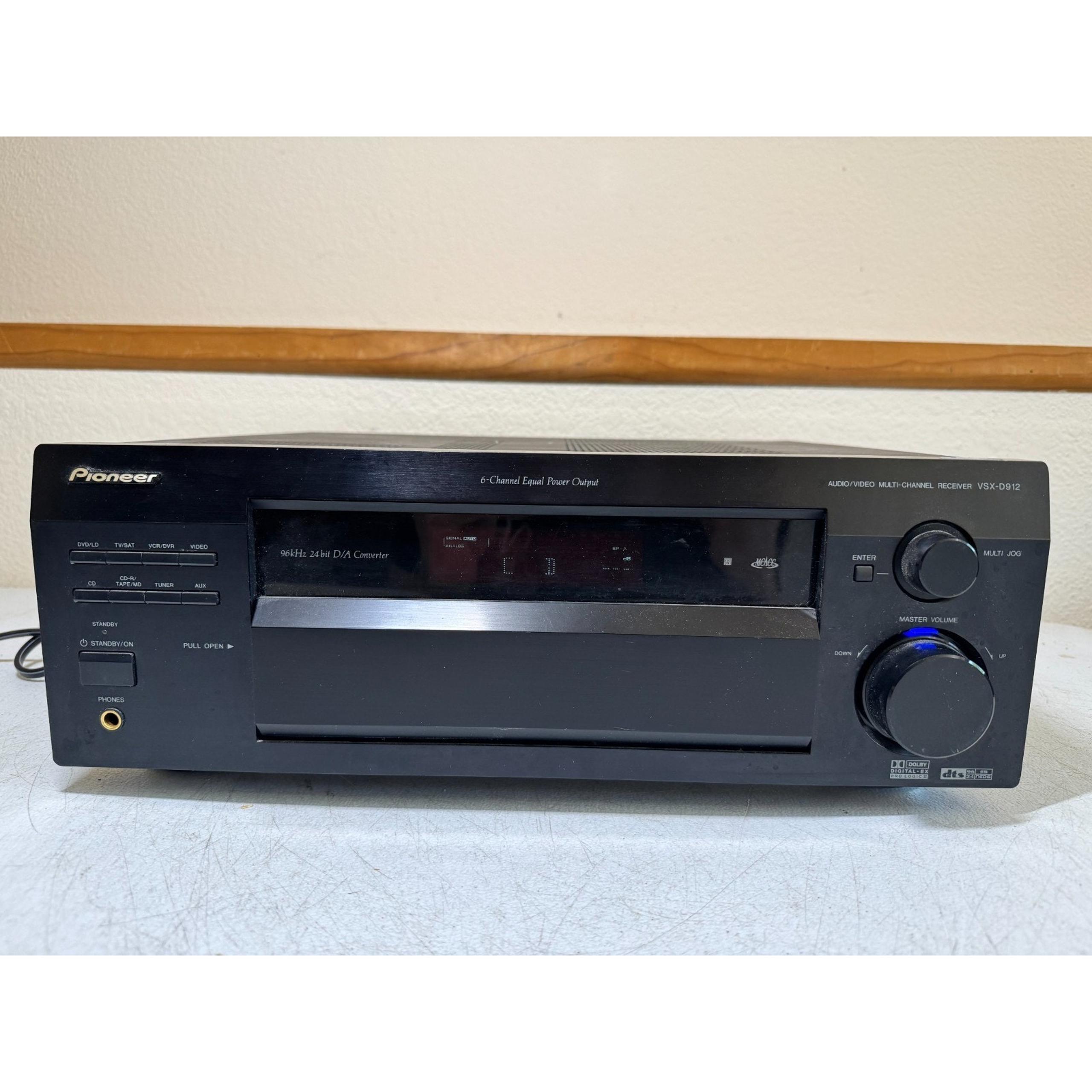 Pioneer VSX-D912-K Receiver HiFi Stereo 7.1 Channel Home Theater Vintage Audio