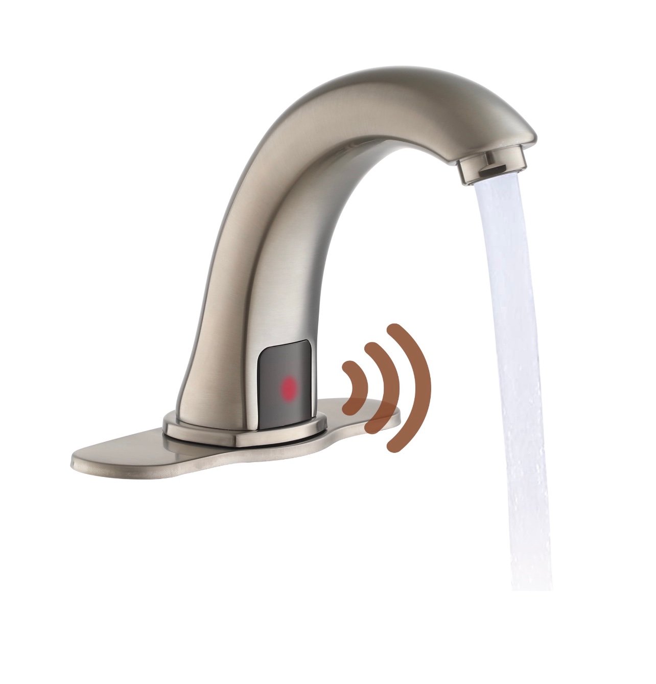 Sinks Sensor Basin Faucet Touchless Basin Faucet, Infrared Sensing Adjustable Wa