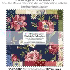 Midnight Meadows Fabric Layer Cake 10 inch squares of quilt cotton floral sewing