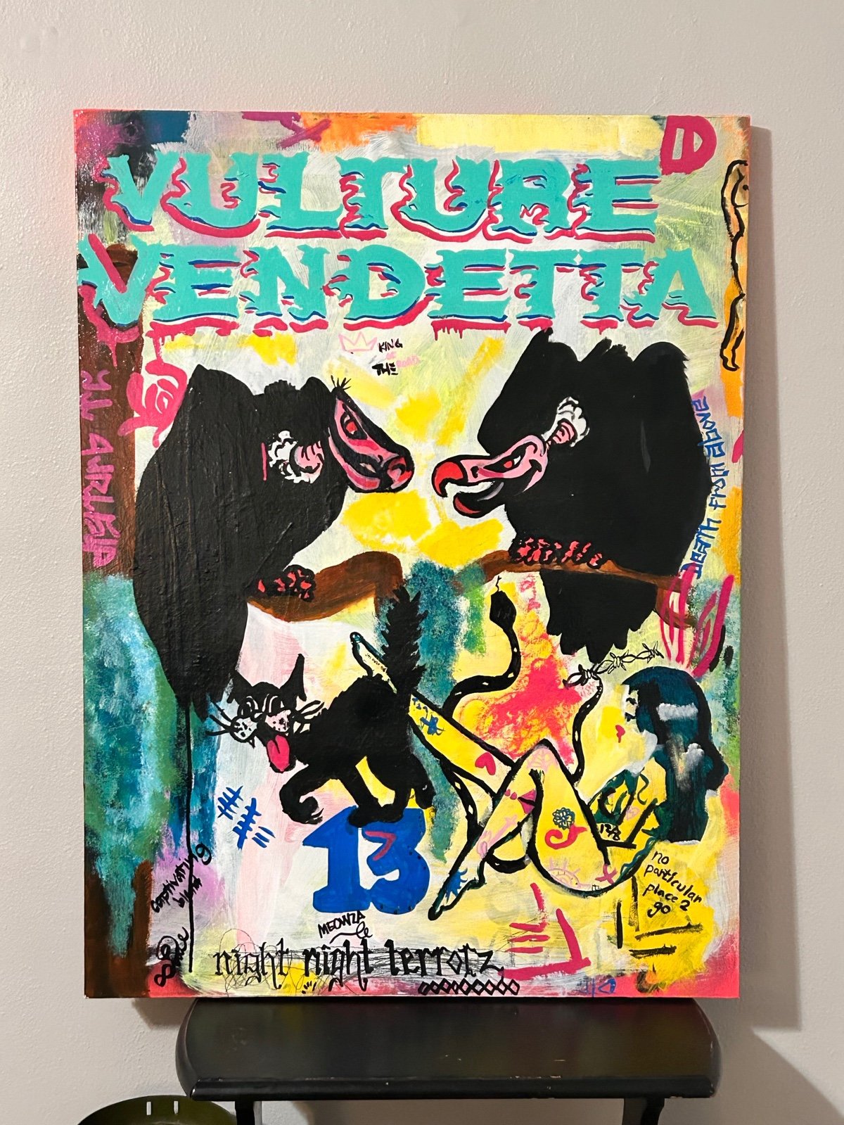 Original Vulture Painting 40”x36”