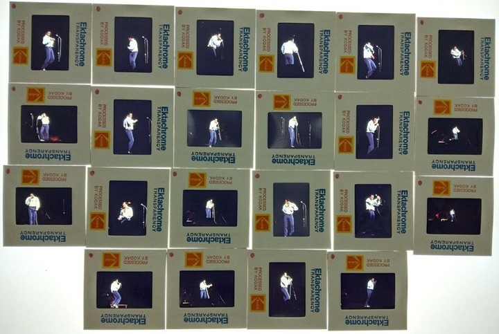 22 RARE Color Photo Slides Chubby Checker from Rock & Roll Revival Concert 1973
