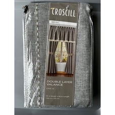 Crosscill Double Layer Valance Berin Neutral 72 x20 NEW!!!