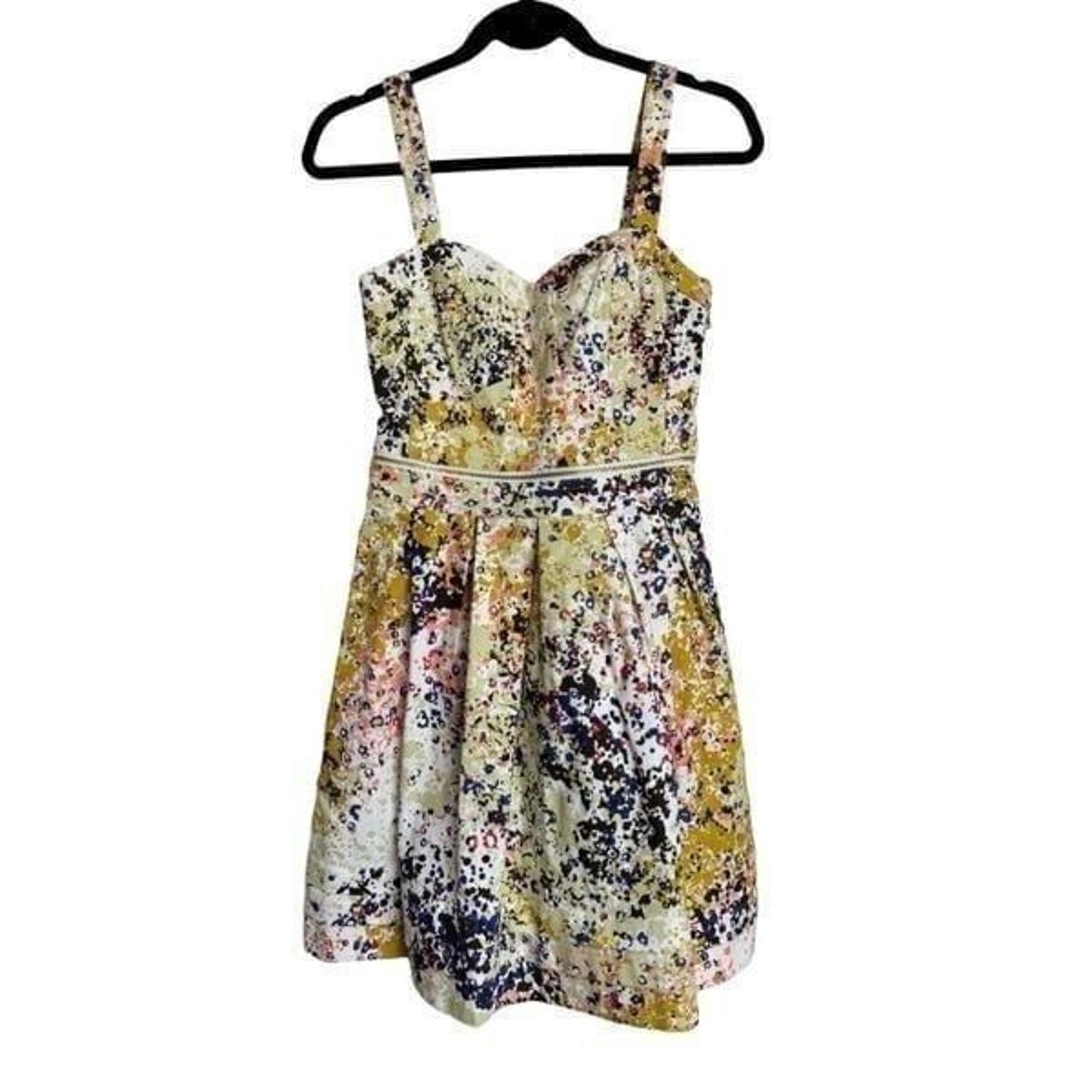 Guess Dress Womens Size 2 Multicolor Abstract Floral Multi-Function Dress NWOT