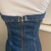 Reformation strapless denim dress