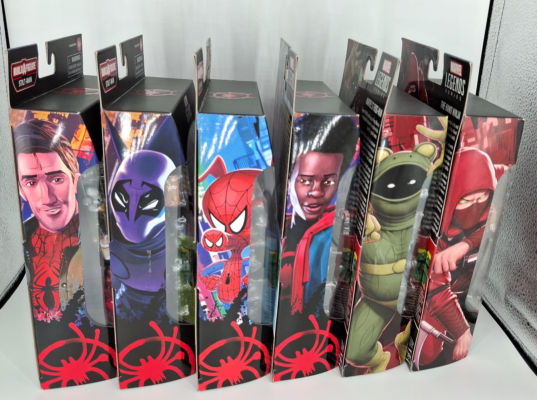 Marvel Legends Into the Spider-Verse Stilt-Man BAF Complete Set Lot Of 6
