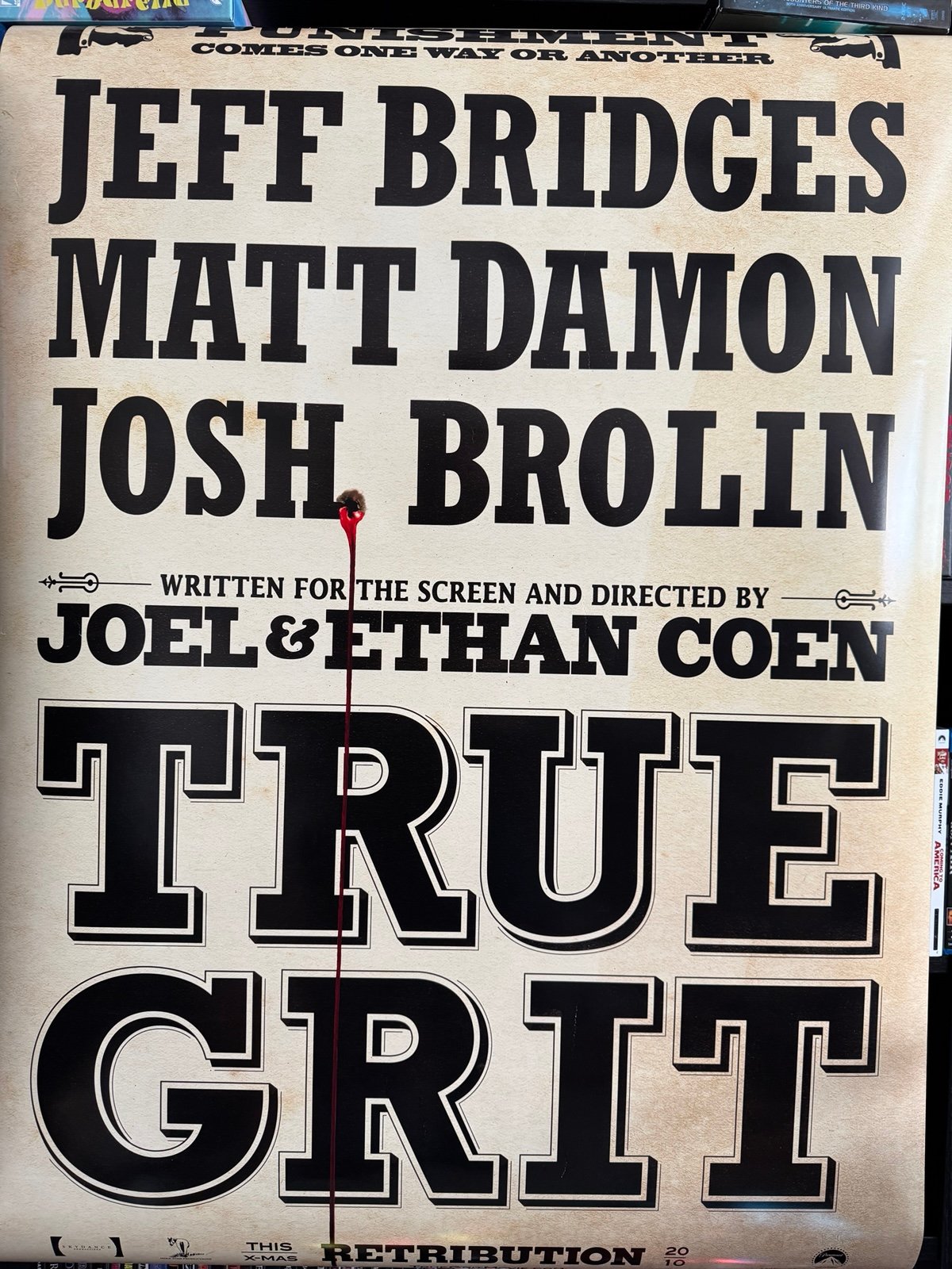 True Grit 27x40 Original Double Sided Movie Poster