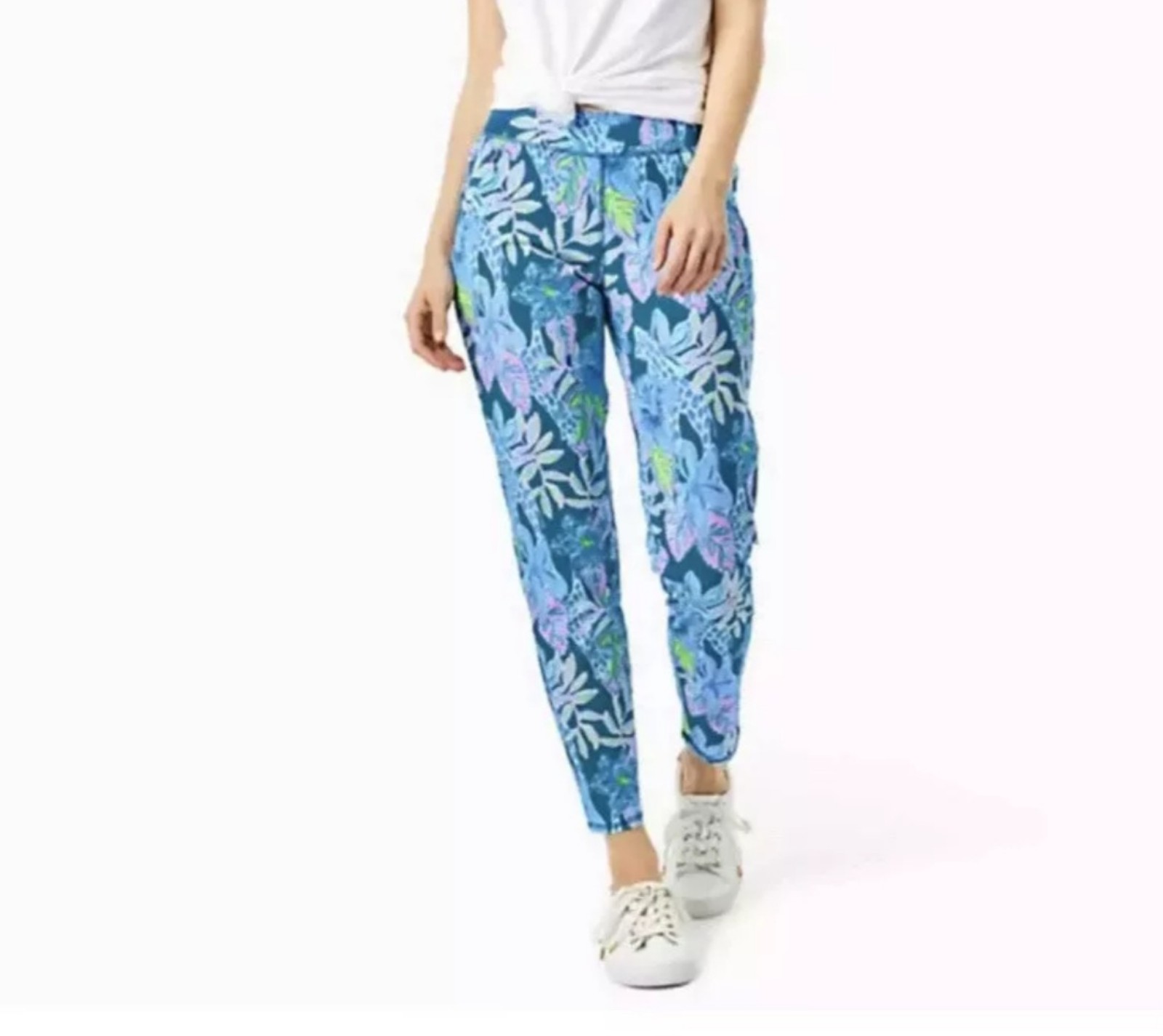 Lilly Pulitzer high waist pants. Stretchy waist