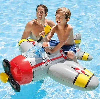 Summer hot selling Inflatable child seat airplane seat float row inflatable mode