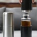 Aged & Ore Travel Decanter Stainless Steel Hand Blown Glass 500ml Silver New