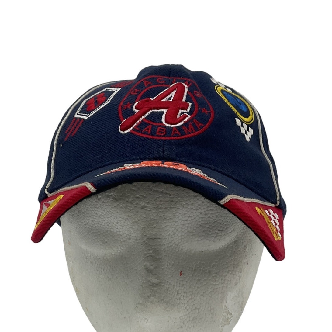 Simon's Cap Men's Blue Wool Alabama Racing Adjustable Baseball Cap One Size