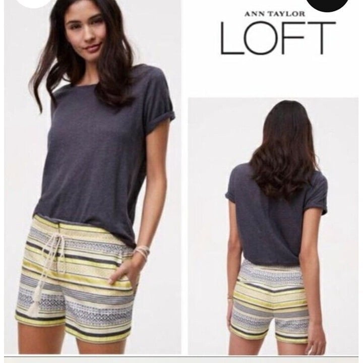ANN TAYLOR LOFT- WOMENS RIVERA BROCADE SHORTS Size 10
