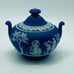 WEDGWOOD JASPER WARE POTTERY, SUGAR BOWL MADE ENGLAND