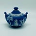 WEDGWOOD JASPER WARE POTTERY, SUGAR BOWL MADE ENGLAND
