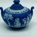 WEDGWOOD JASPER WARE POTTERY, SUGAR BOWL MADE ENGLAND