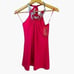 Vintage eq:iq Pink Faux Leather Detail Tank Top NWT