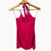 Vintage eq:iq Pink Faux Leather Detail Tank Top NWT