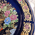 Peacock Taous Plate Floral design Japan Set two
