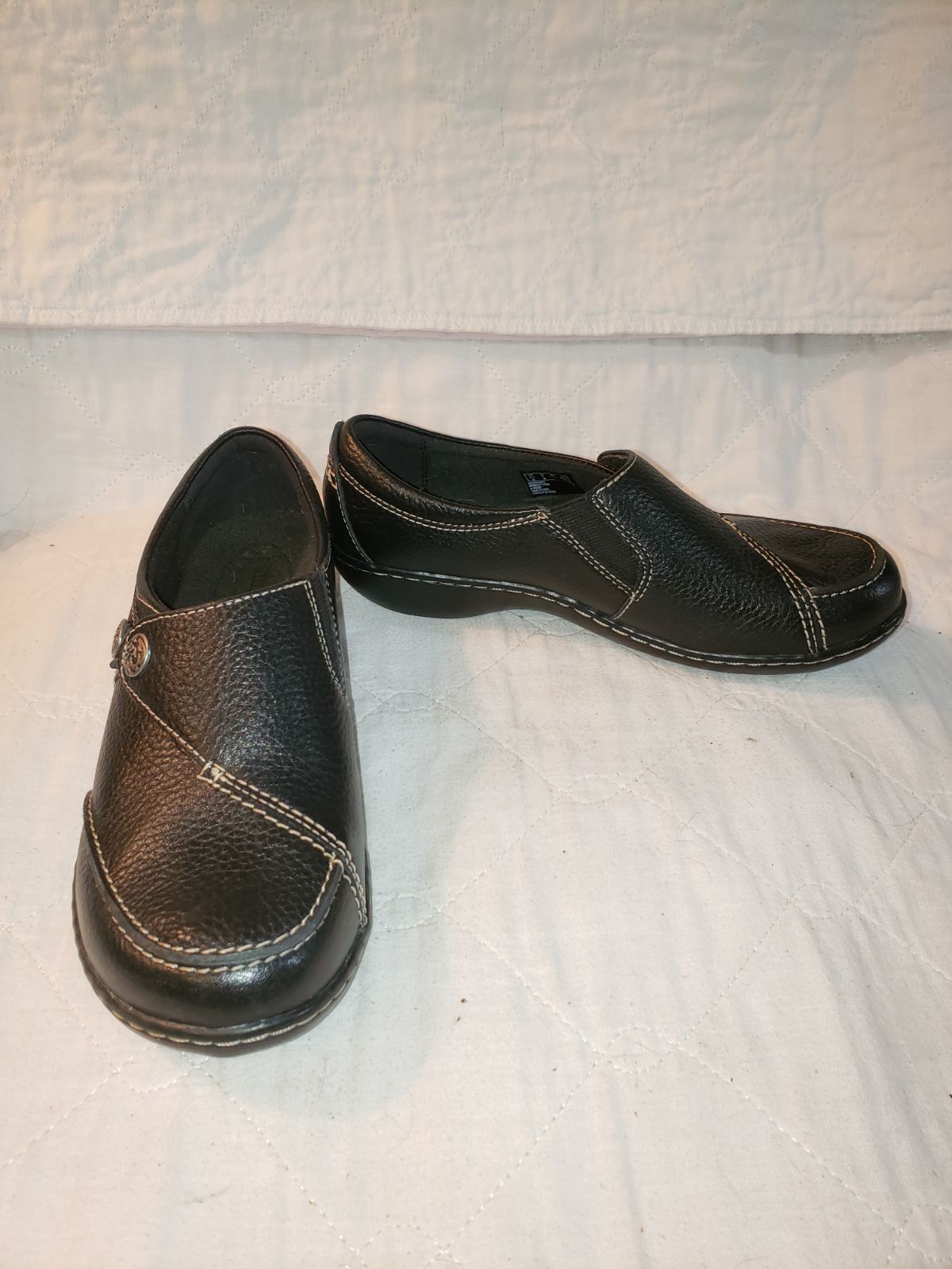 Clarks Soft Cushion Collection Leather Slip-On Loafers