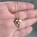 GF Heart CZ Pendant Necklace