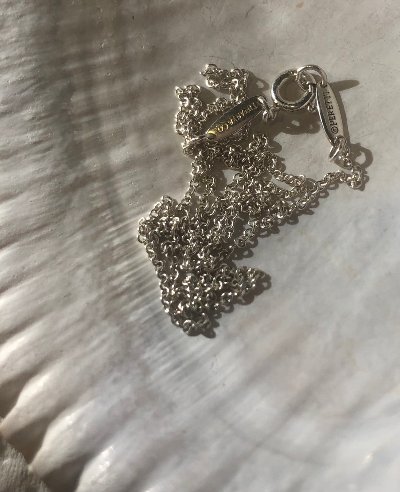 Tiffany & Co. Elsa Perreti Dainty cable chain. 16”