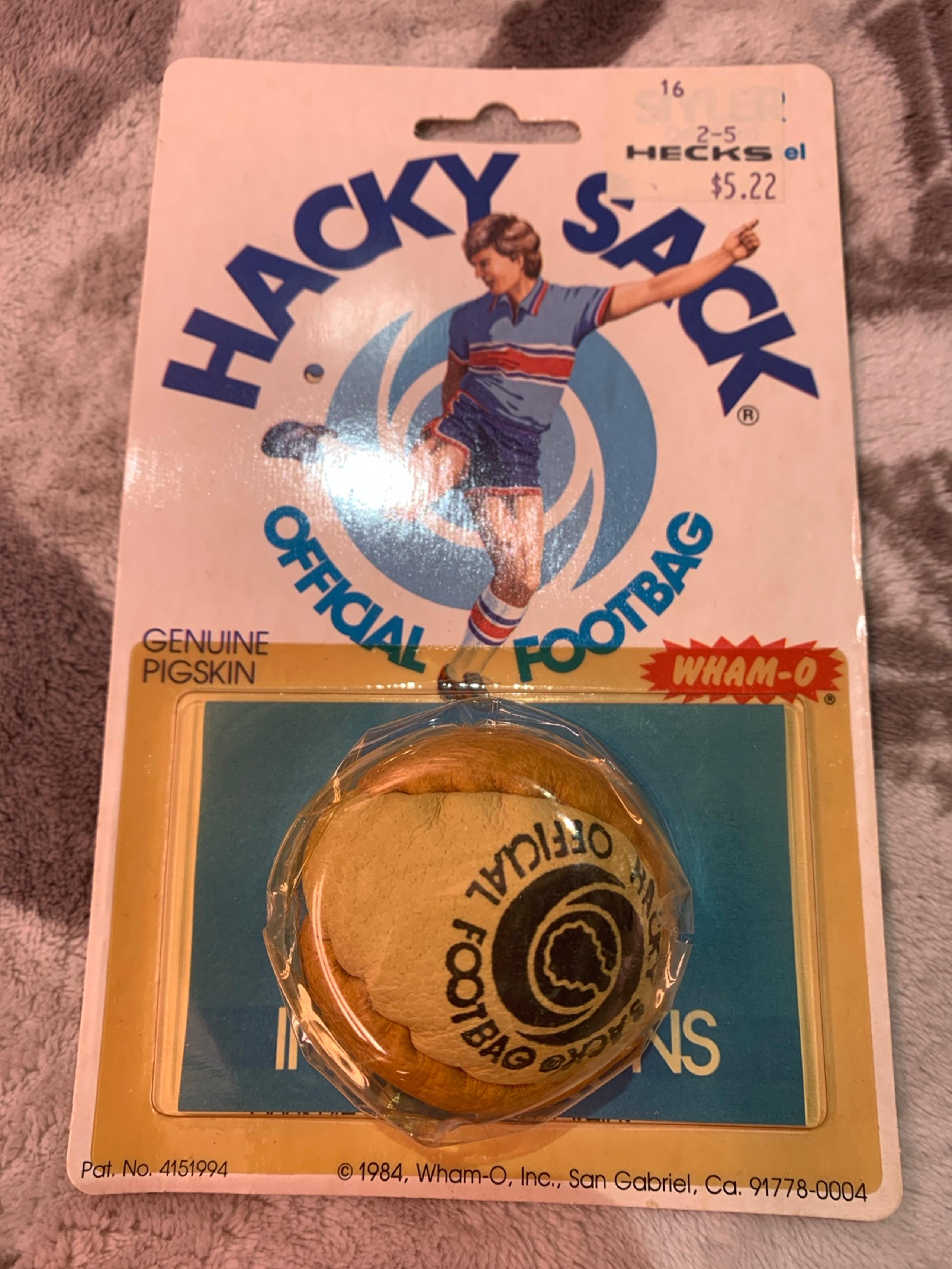 Vintage 1984 Wham-O Hacky Sack – The Official Footbag - Sealed