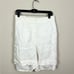 J Crew white high rise pleated short chelsea linen-cupro blend plus size 24 new