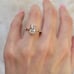 4CT Emerald Sapphire Rose Gold Engagement Ring