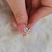 4CT Emerald Sapphire Rose Gold Engagement Ring