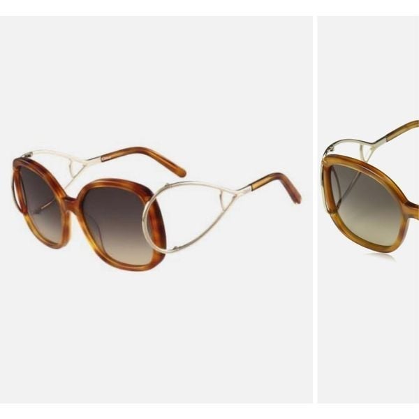 Chloe Blonde Hanvana Sunglasses Brown/Gld