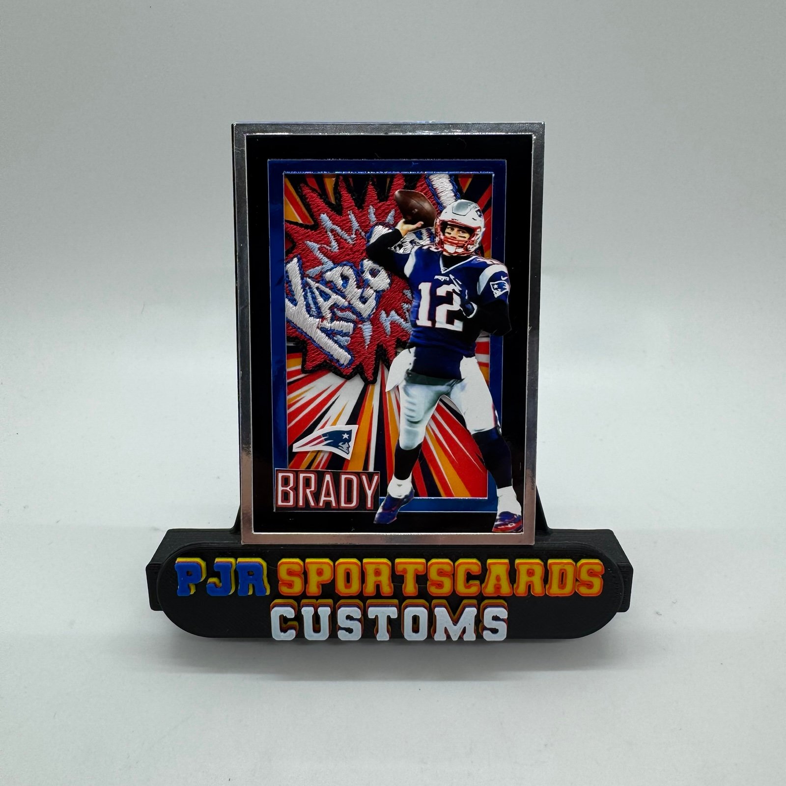Custom made art card ACEO of Tom Brady New England Patriots