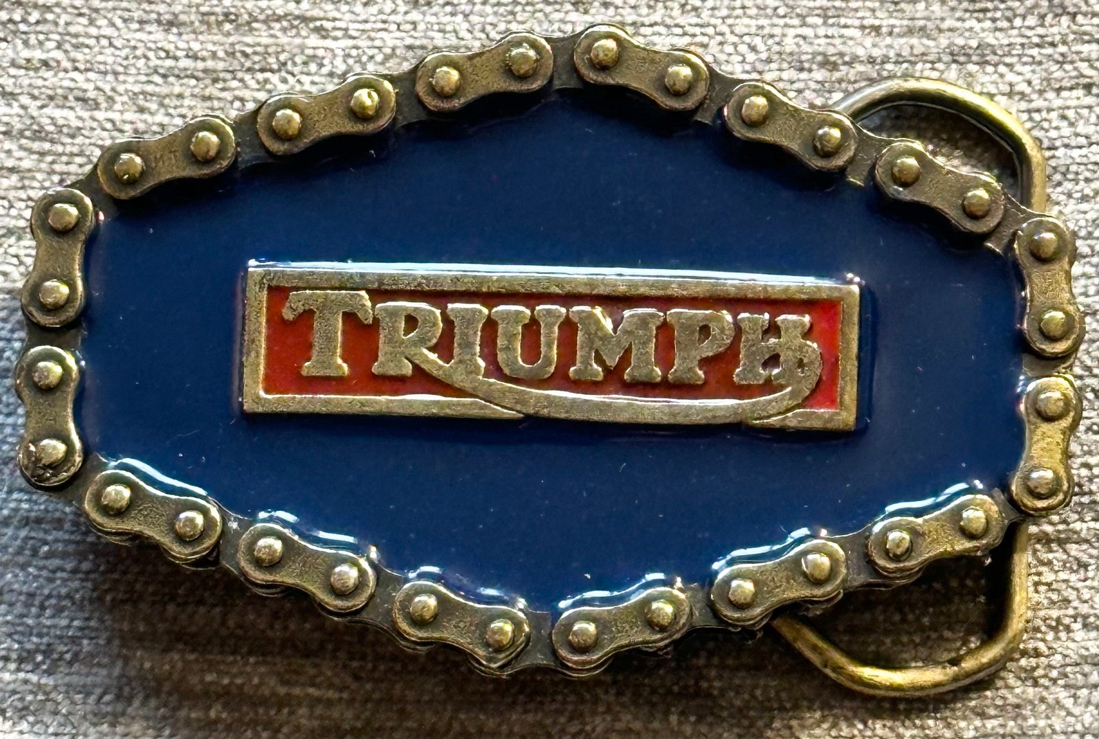 “TRIUMPH” Motorcycle Company Logo Belt Buckle