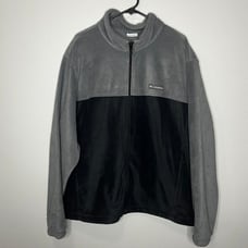 Columbia Steens Mountain 2.0 Fleece Zip Jacket Mens XXL Black Gray Outerwear New