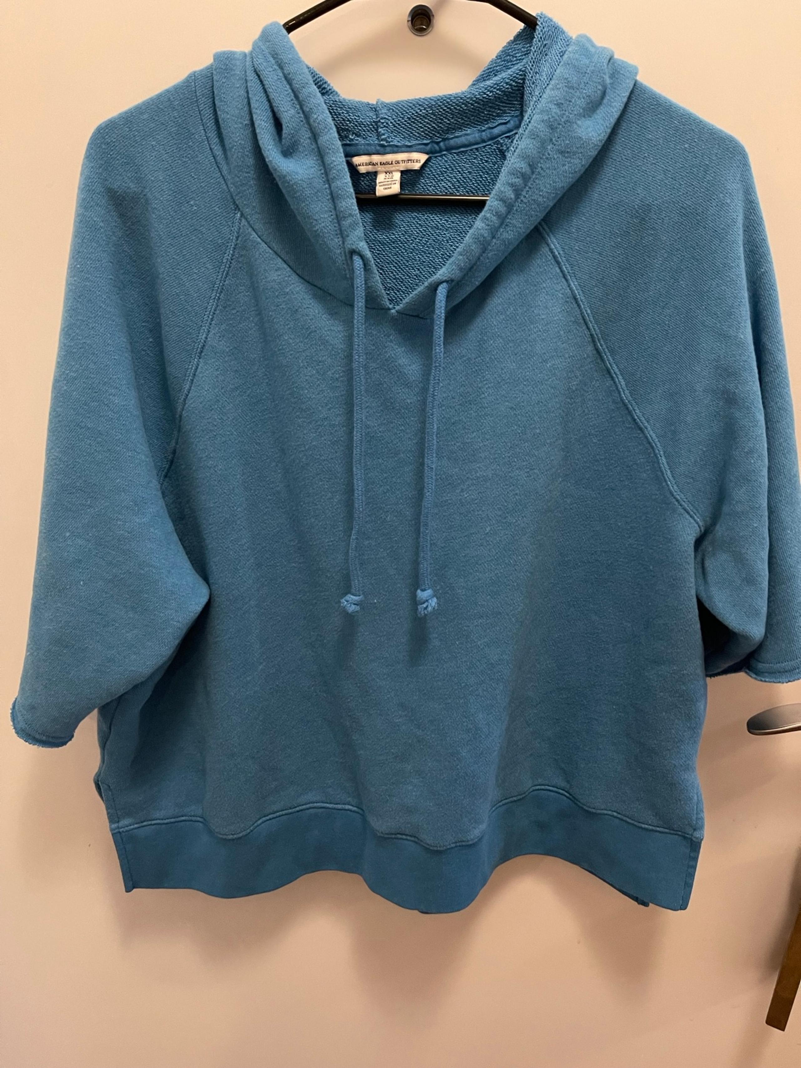 American Eagle Outfitters Women's Short Sleeved Hoodie - 2XL